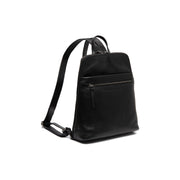Linford Full-Grain Leather Backpack voor Dames in Classic 100% Full-Grain Leather - Full Exterior Front Profile View | Buy Online