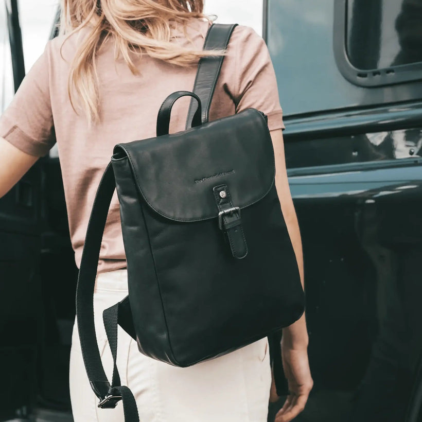 Vermont Full-Grain Leather Backpack voor Dames