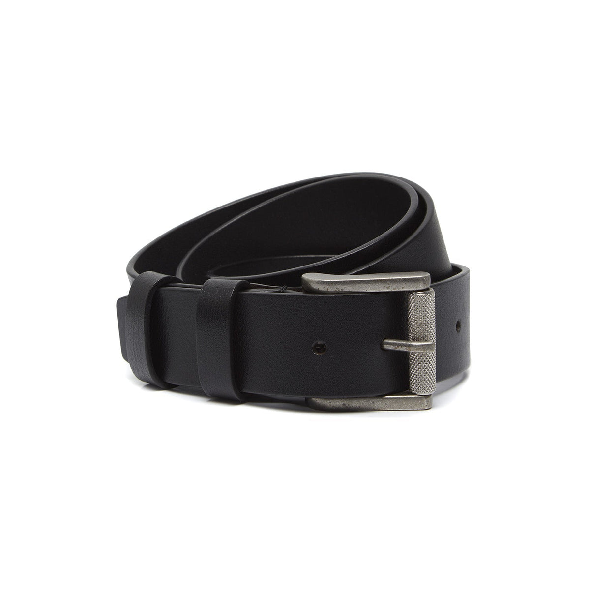 Aayden Full-Grain Leather Belt voor Heren in Classic 100% Full-Grain Leather - Full Exterior Front Profile View | Buy Online