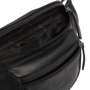 Solid Antique Brass Hardware &amp; Heavy-Duty Dual Zipper Detail on Jack Full-Grain Leather Belt Bag voor Dames