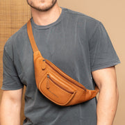 Vernio Full-Grain Leather Belt Bag voor Dames – alternate product view 2