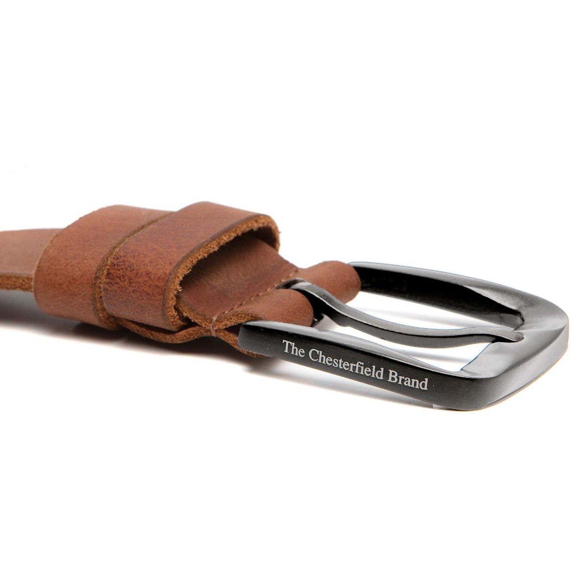 Copper Full-Grain Leather Belt voor Heren – alternate product view 3