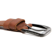 Copper Full-Grain Leather Belt voor Heren – alternate product view 3