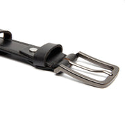 
Classic 100% Full-Grain leather Belt - Achteraanzicht met versterkte leren banden