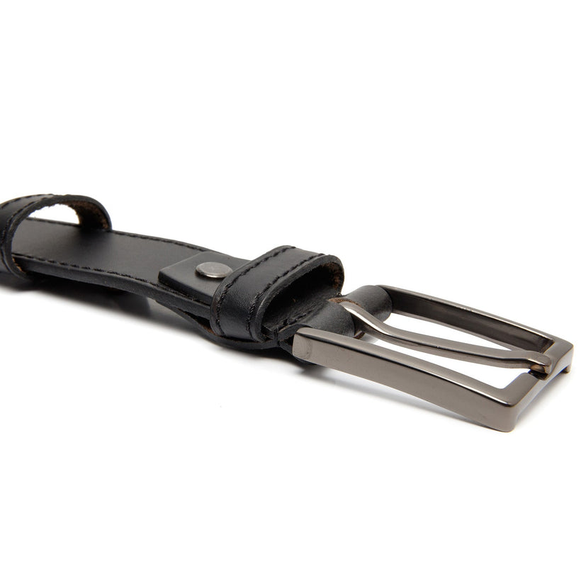 Lichtbruinaro Full-Grain Leather Belt voor Heren