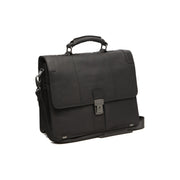 Stuttgart Full-Grain Leather Briefcase voor Dames in Classic 100% Full-Grain Leather - Full Exterior Front Profile View | Buy Online