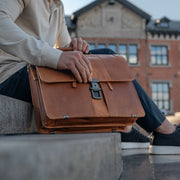 Stuttgart Full-Grain Leather Briefcase voor Dames – alternate product view 2