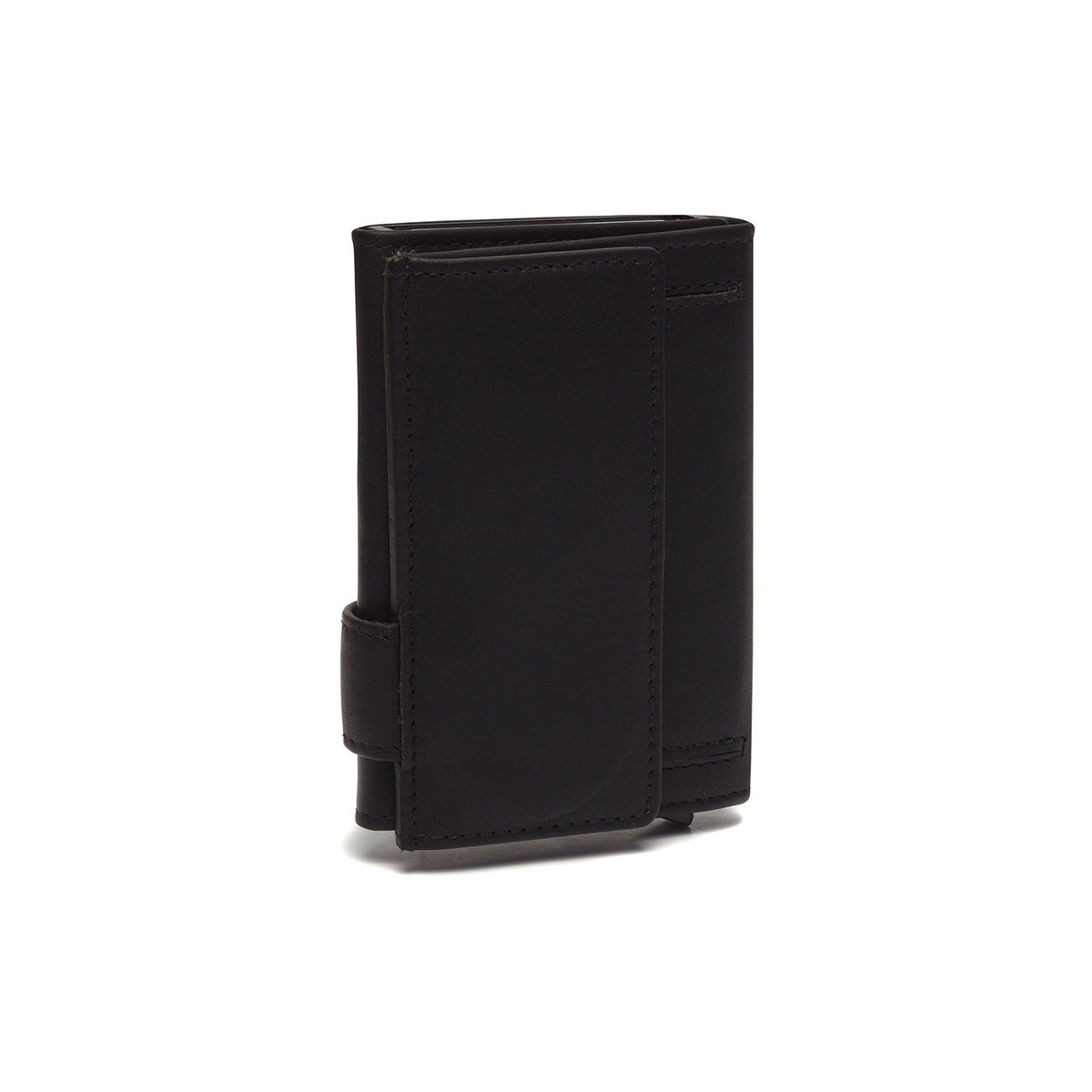 
Classic 100% Full-Grain Leather Card Holder - Achteraanzicht met versterkte leren banden