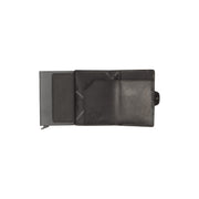 
Classic 100% Full-Grain Leather Card Holder - Achteraanzicht met versterkte leren banden