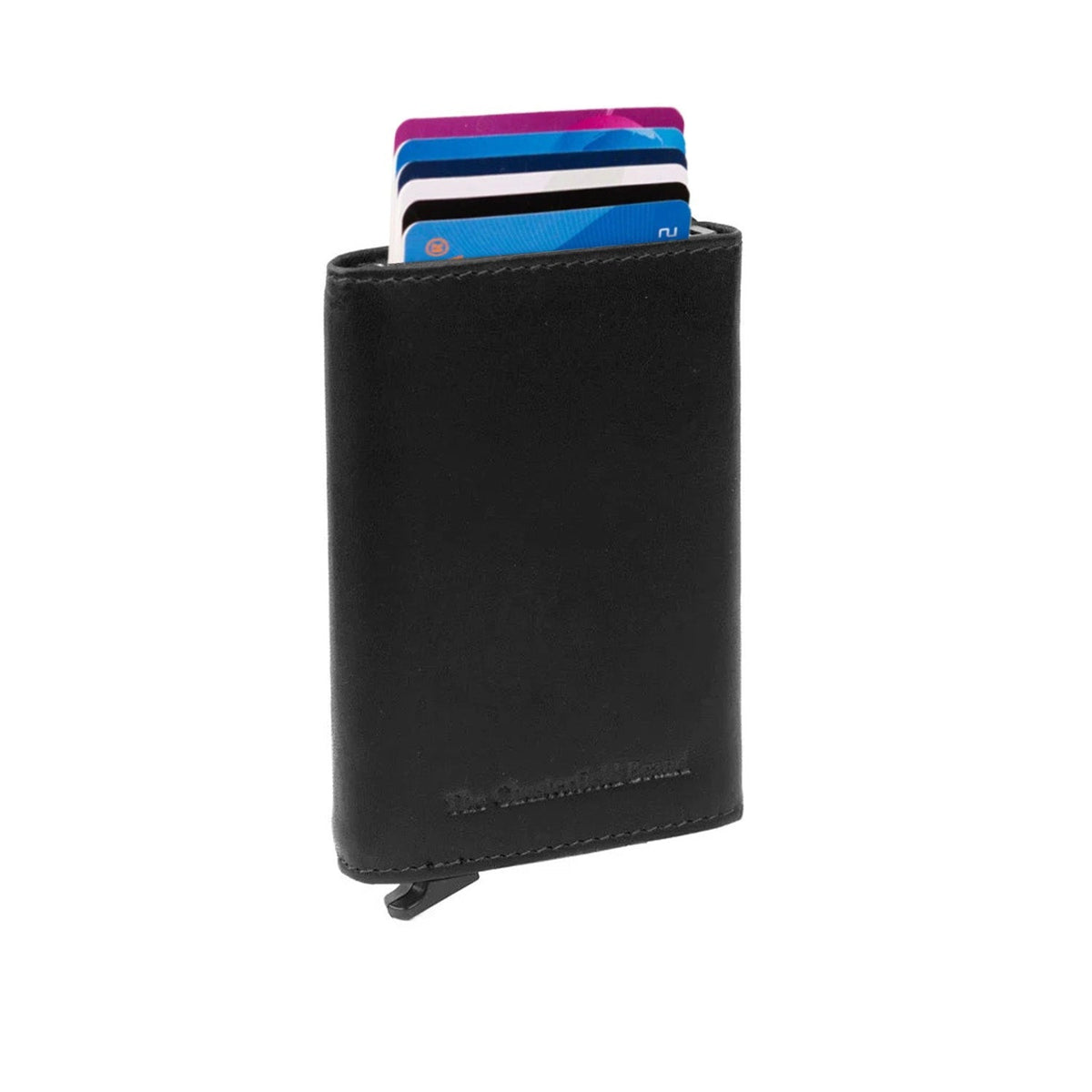 Lancaster Full-Grain Leather Card Holder voor Dames in Classic 100% Full-Grain Leather - Full Exterior Front Profile View | Buy Online