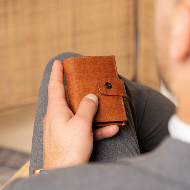 Lesina Full-Grain Leather Card Holder voor Dames – alternate product view 2
