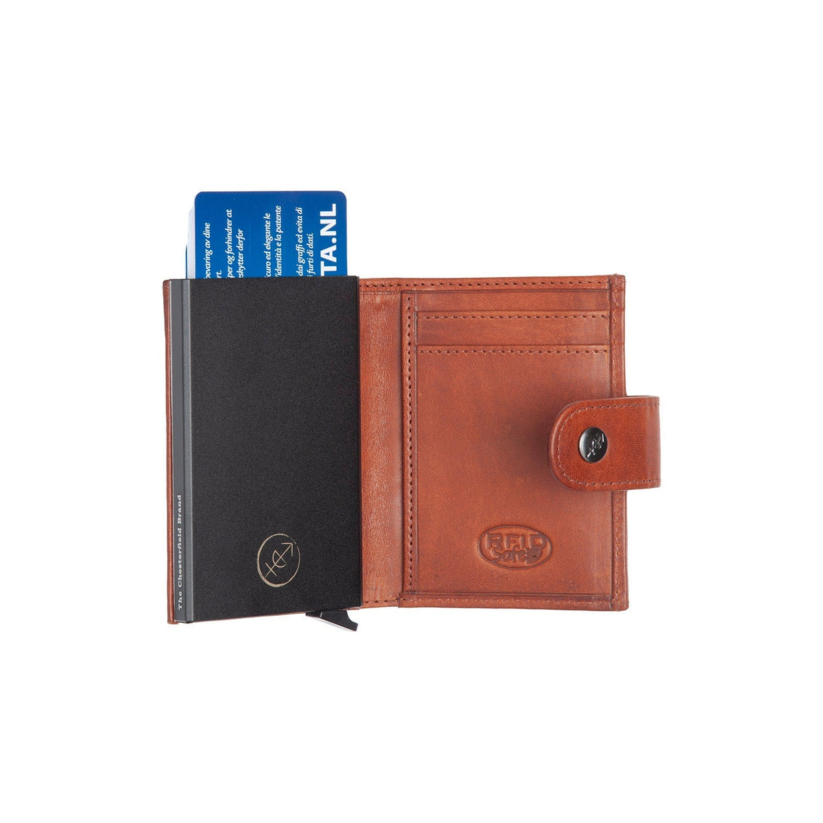 Lesina Full-Grain Leather Card Holder voor Dames – alternate product view 3