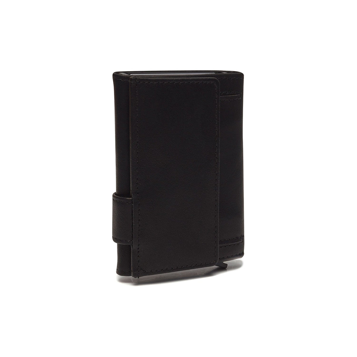 Solid Antique Brass Hardware &amp; Heavy-Duty Dual Zipper Detail on Mannheim Full-Grain Leather Card Holder voor Dames
