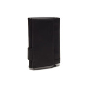 Solid Antique Brass Hardware &amp; Heavy-Duty Dual Zipper Detail on Mannheim Full-Grain Leather Card Holder voor Dames