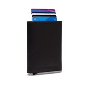 Paris Full-Grain Leather Card Holder voor Dames in Classic 100% Full-Grain Leather - Full Exterior Front Profile View | Buy Online