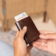Paris Full-Grain Leather Card Holder voor Dames – alternate product view 2