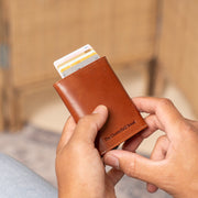 Paris Full-Grain Leather Card Holder voor Dames – alternate product view 2