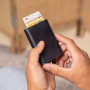 Paris Full-Grain Leather Card Holder voor Dames – alternate product view 2