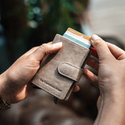 Prague Full-Grain Leather Card Holder voor Dames – alternate product view 2