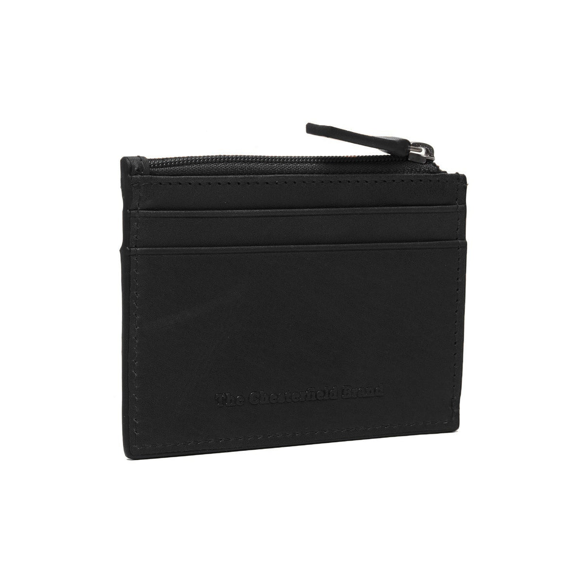 Leather Card Wallet voor Dames in Classic 100% Full-Grain Leather - Full Exterior Front Profile View | Buy Online