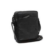 Alva Full-Grain Leather Crossbody Bag voor Heren in Classic 100% Full-Grain Leather - Full Exterior Front Profile View | Buy Online
