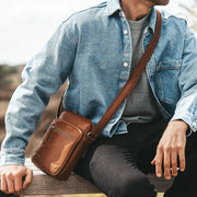 Birmingham Full-Grain Leather Crossbody Bag voor Heren – alternate product view 3
