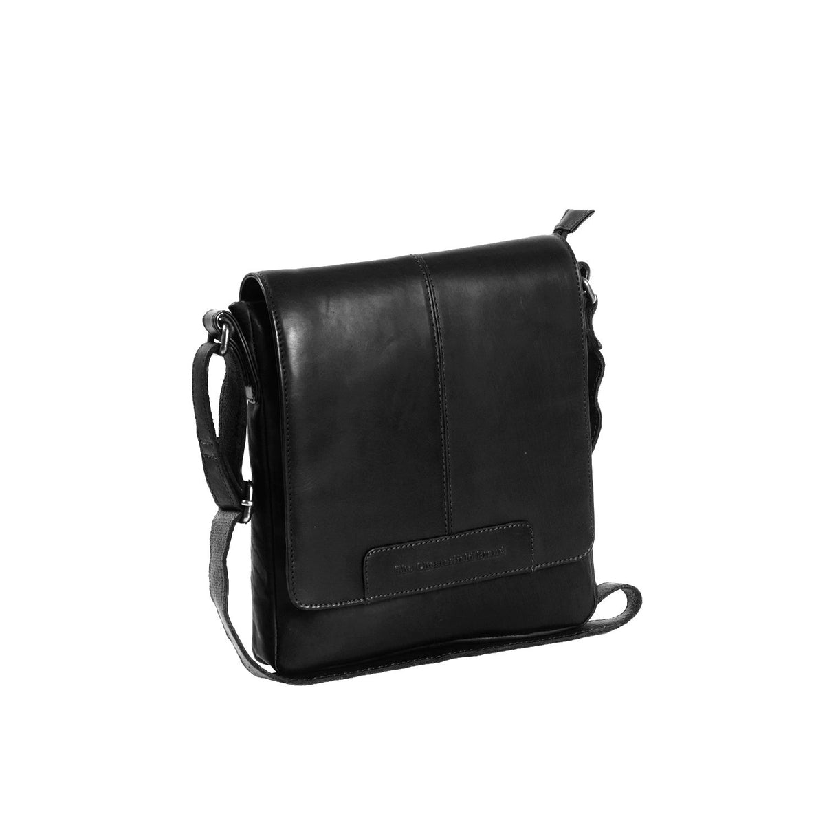 
Bodin Leren crossbodytas in klassiek 100% volnerfleer - Full Exterior Vooraanzicht & getailleerd silhouet | Online kopen