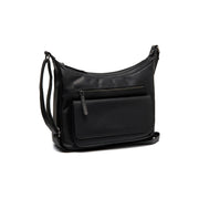 Bryson Full-Grain Leather Crossbody Bag voor Dames in Classic 100% Full-Grain Leather - Full Exterior Front Profile View | Buy Online