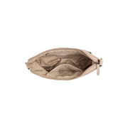 
Clarita Leren crossbodytas - Gestructureerd zijprofiel met vouwdiepte & volume