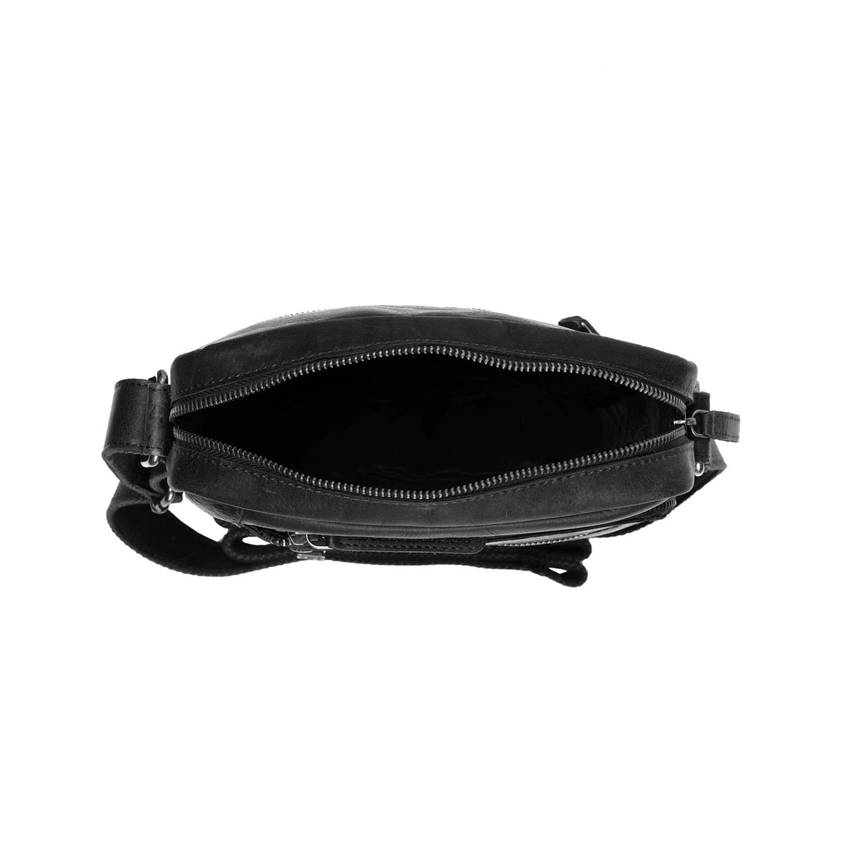 Classic 100% Full-Grain leather Bag - Rear Perspective Showing Reinforced Leather Straps & Stitching