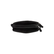Solid Antique Brass Hardware &amp; Heavy-Duty Dual Zipper Detail on Ellon Volnerfleer Crossbody tas