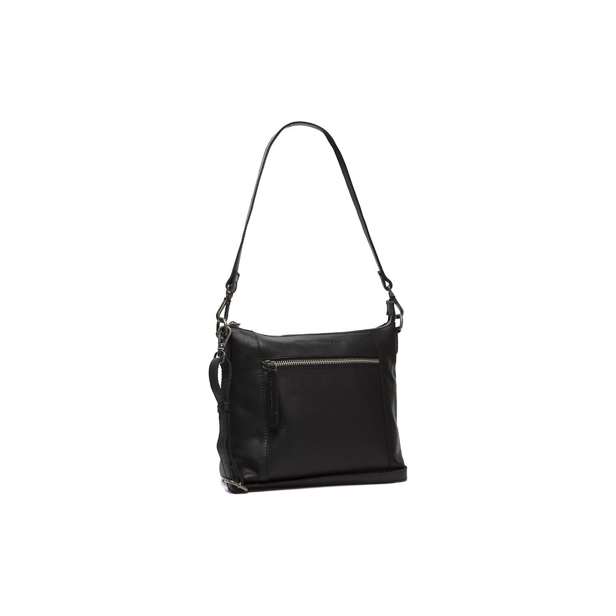 
Faro Leren crossbodytas in klassiek 100% volnerfleer - Full Exterior Vooraanzicht & getailleerd silhouet | Online kopen