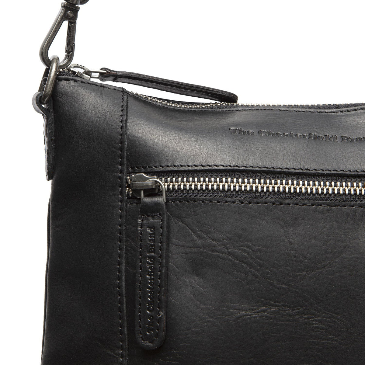 
Faro Leren crossbodytas - Gestructureerd zijprofiel met vouwdiepte & volume