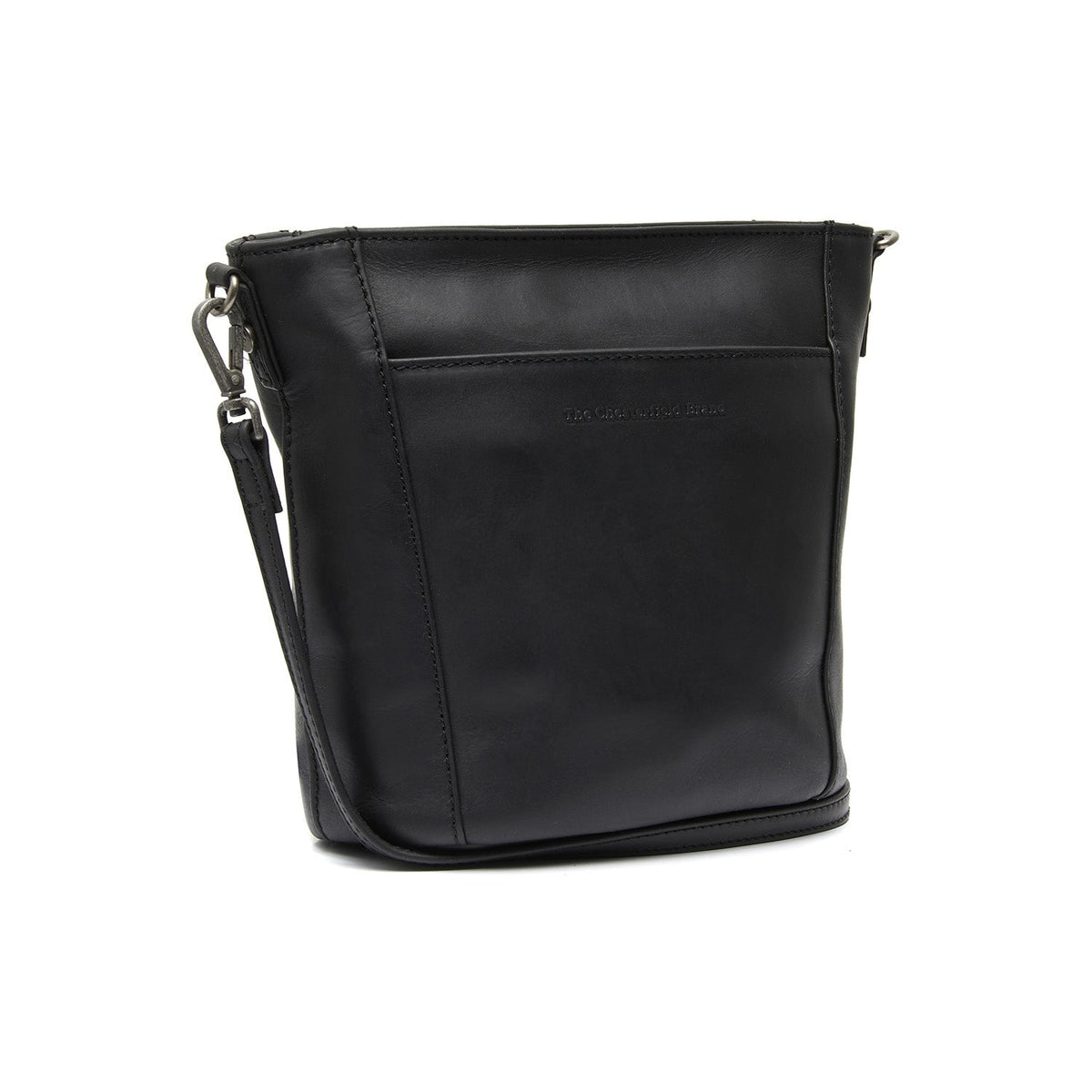 
Fintona Leren crossbodytas in klassiek 100% volnerfleer - Full Exterior Vooraanzicht & getailleerd silhouet | Online kopen