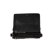 
Solid Antique Brass Hardware & Heavy-Duty Dual Zipper Detail on Forano Leren crossbodytas