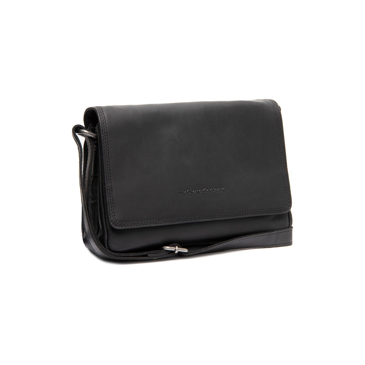 
Forano Leren crossbodytas in klassiek 100% volnerfleer - Full Exterior Vooraanzicht & getailleerd silhouet | Online kopen