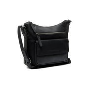 Hailey Full-Grain Leather Crossbody Bag voor Dames in Classic 100% Full-Grain Leather - Full Exterior Front Profile View | Buy Online