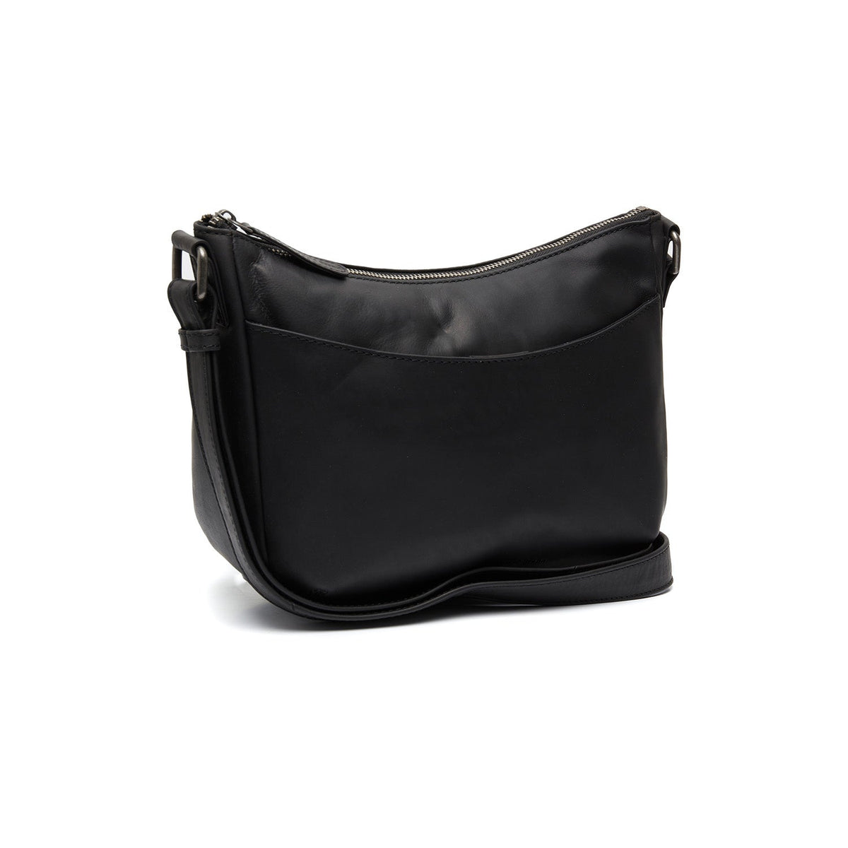 
Henderson Leren crossbodytas in klassiek 100% volnerfleer - Full Exterior Vooraanzicht & getailleerd silhouet | Online kopen