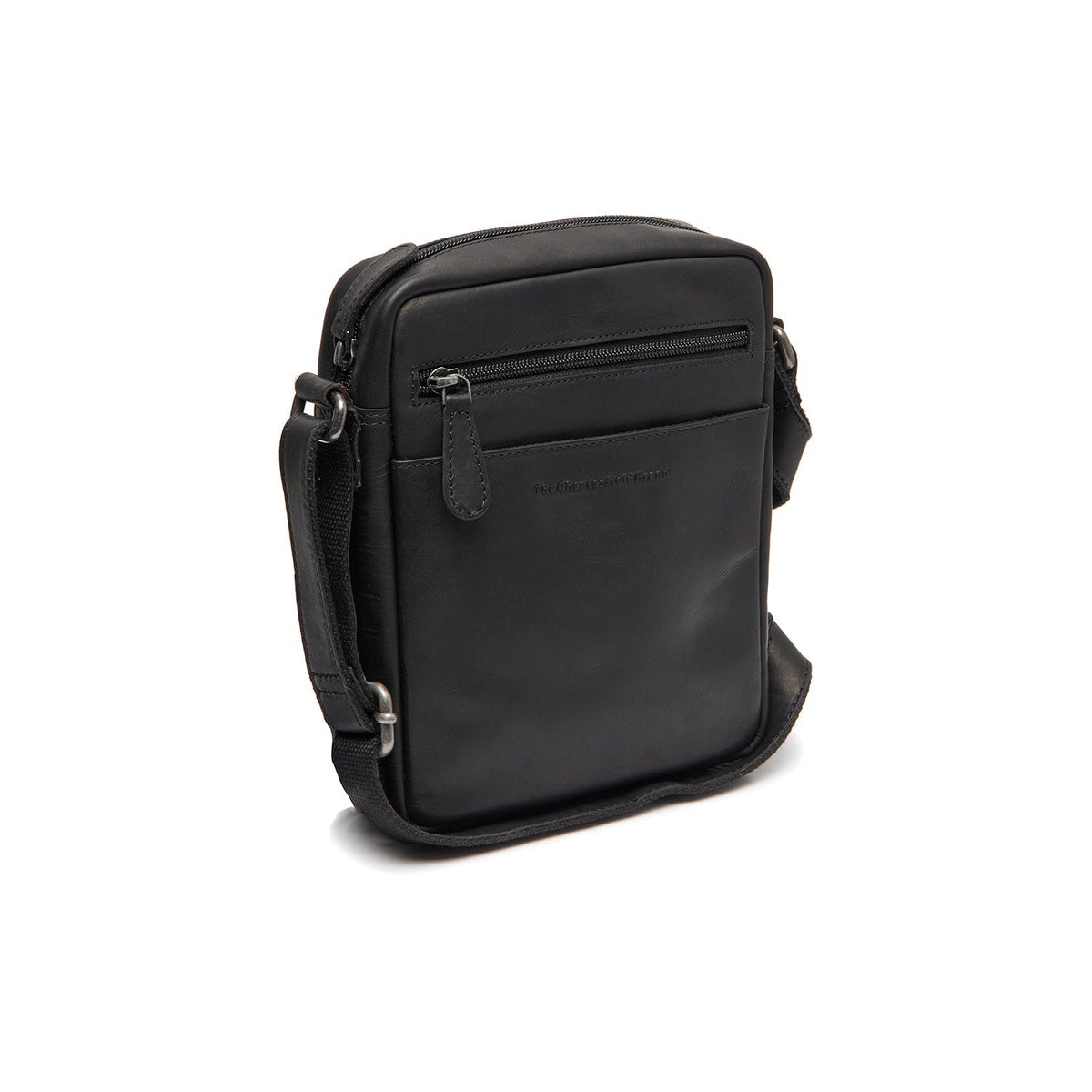 
Laveno Leren crossbodytas in klassiek 100% volnerfleer - Full Exterior Vooraanzicht & getailleerd silhouet | Online kopen