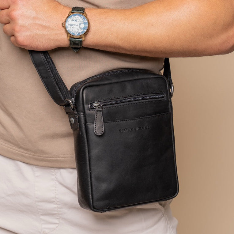 
Classic 100% Full-Grain leather Bag - Achteraanzicht met versterkte leren banden