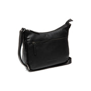 
Loraine Leren crossbodytas in klassiek 100% volnerfleer - Full Exterior Vooraanzicht & getailleerd silhouet | Online kopen