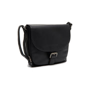 Lucian Full-Grain Leather Crossbody Bag voor Dames in Classic 100% Full-Grain Leather - Full Exterior Front Profile View | Buy Online