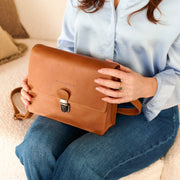 Lunor Full-Grain Leather Crossbody Bag voor Dames – alternate product view 3