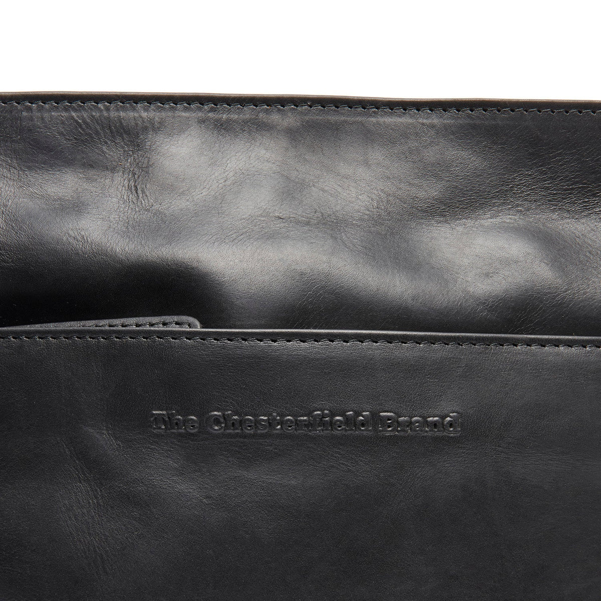 
Classic 100% Full-Grain leather Bag - Achteraanzicht met versterkte leren banden