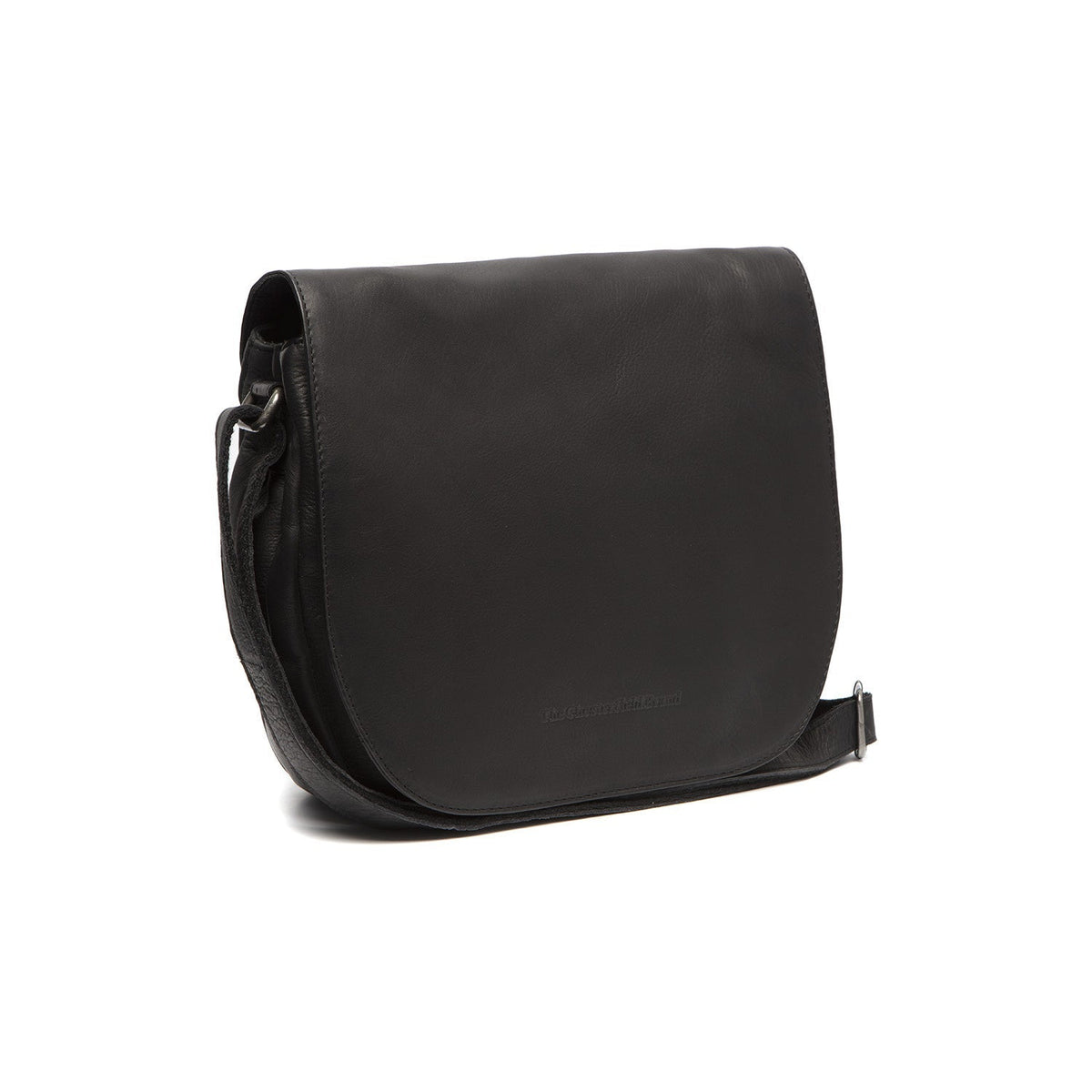 Millie Full-Grain Leather Crossbody Bag voor Dames in Classic 100% Full-Grain Leather - Full Exterior Front Profile View | Buy Online