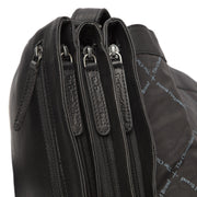 Millie Full-Grain Leather Crossbody Bag voor Dames - Structured Side Profile Showing Gusset Depth &amp; Expansion Capacity