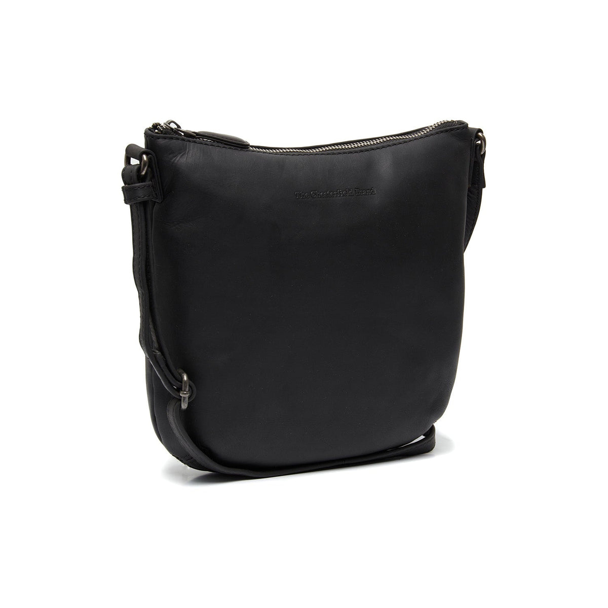Roodding Full-Grain Leather Crossbody Bag voor Dames in Red 100% Full-Grain Leather - Full Exterior Front Profile View | Buy Online