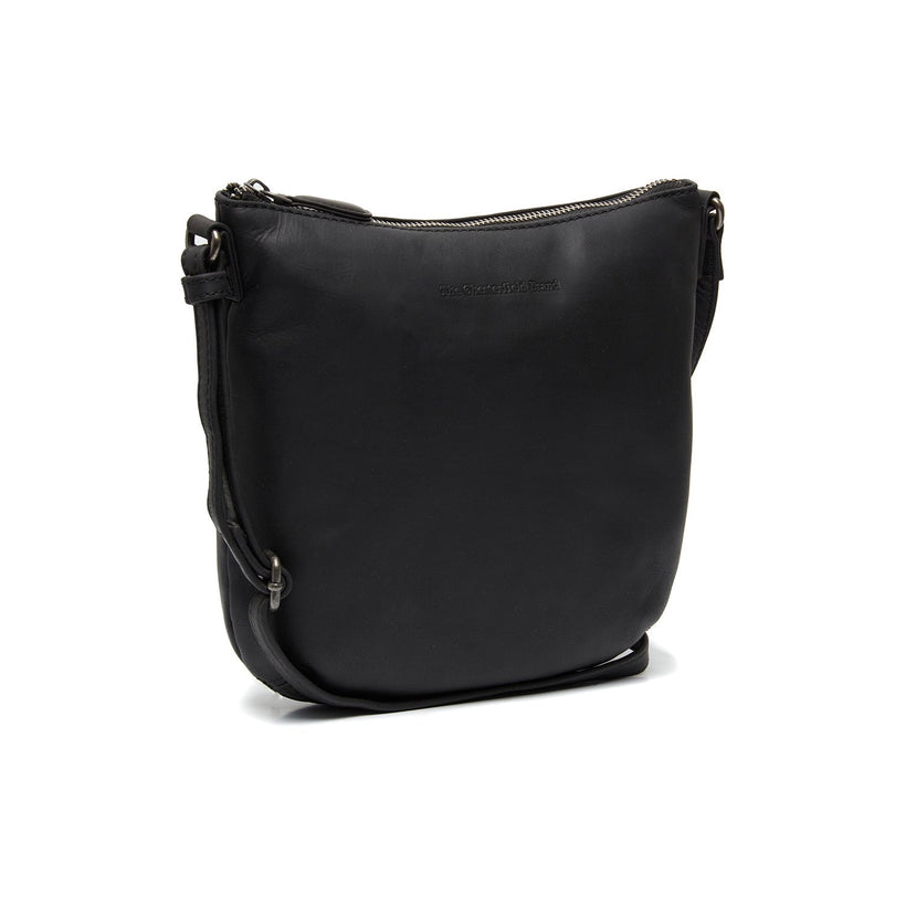 Roodding Full-Grain Leather Crossbody Bag voor Dames