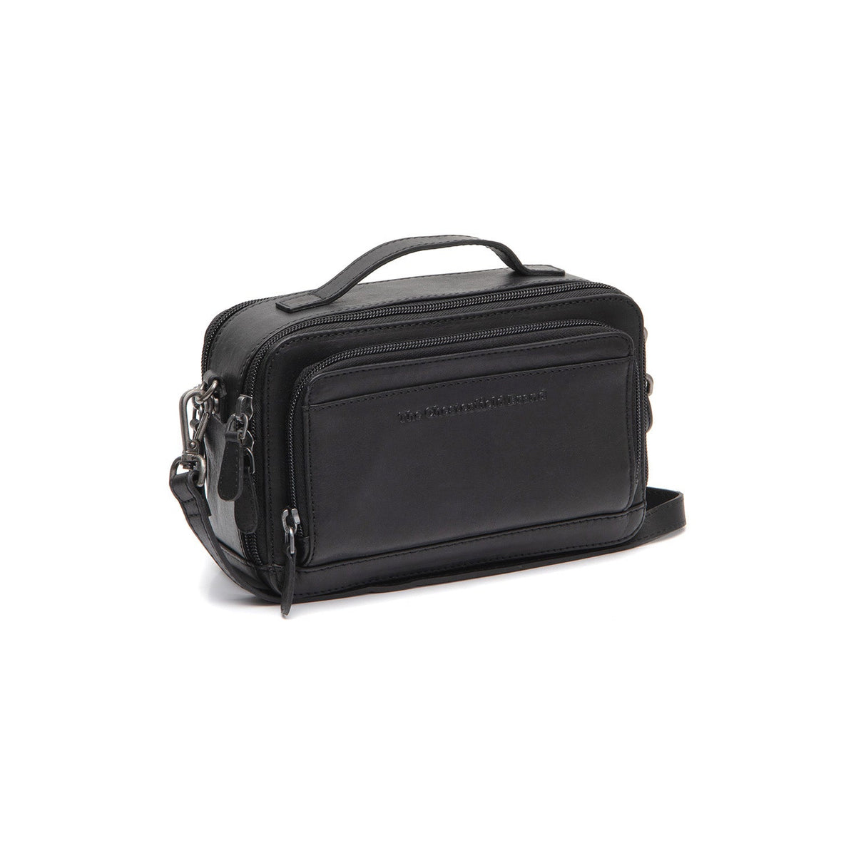 
Rovon Leren crossbodytas in klassiek 100% volnerfleer - Full Exterior Vooraanzicht & getailleerd silhouet | Online kopen