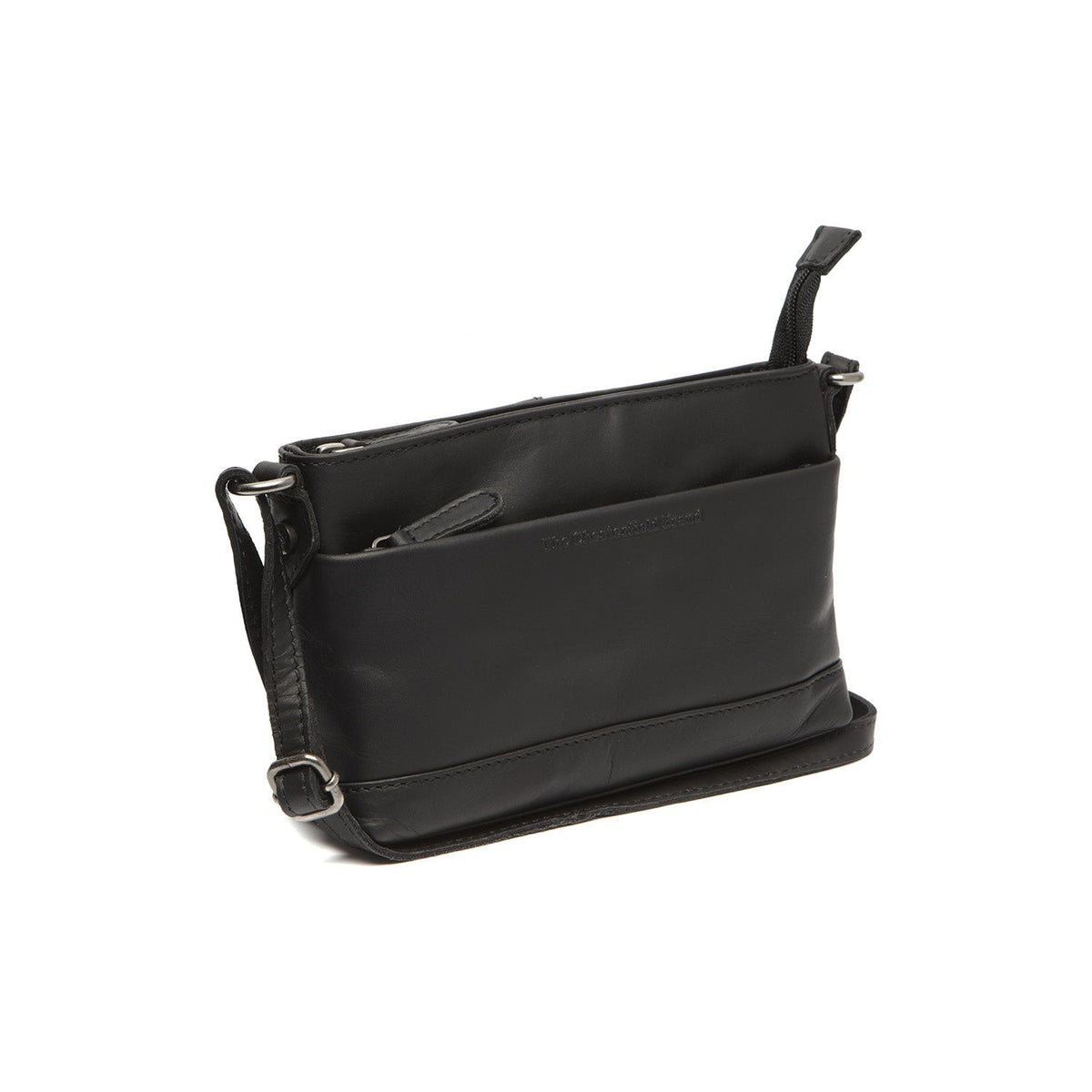 Salerno Full-Grain Leather Crossbody Bag voor Dames in Classic 100% Full-Grain Leather - Full Exterior Front Profile View | Buy Online
